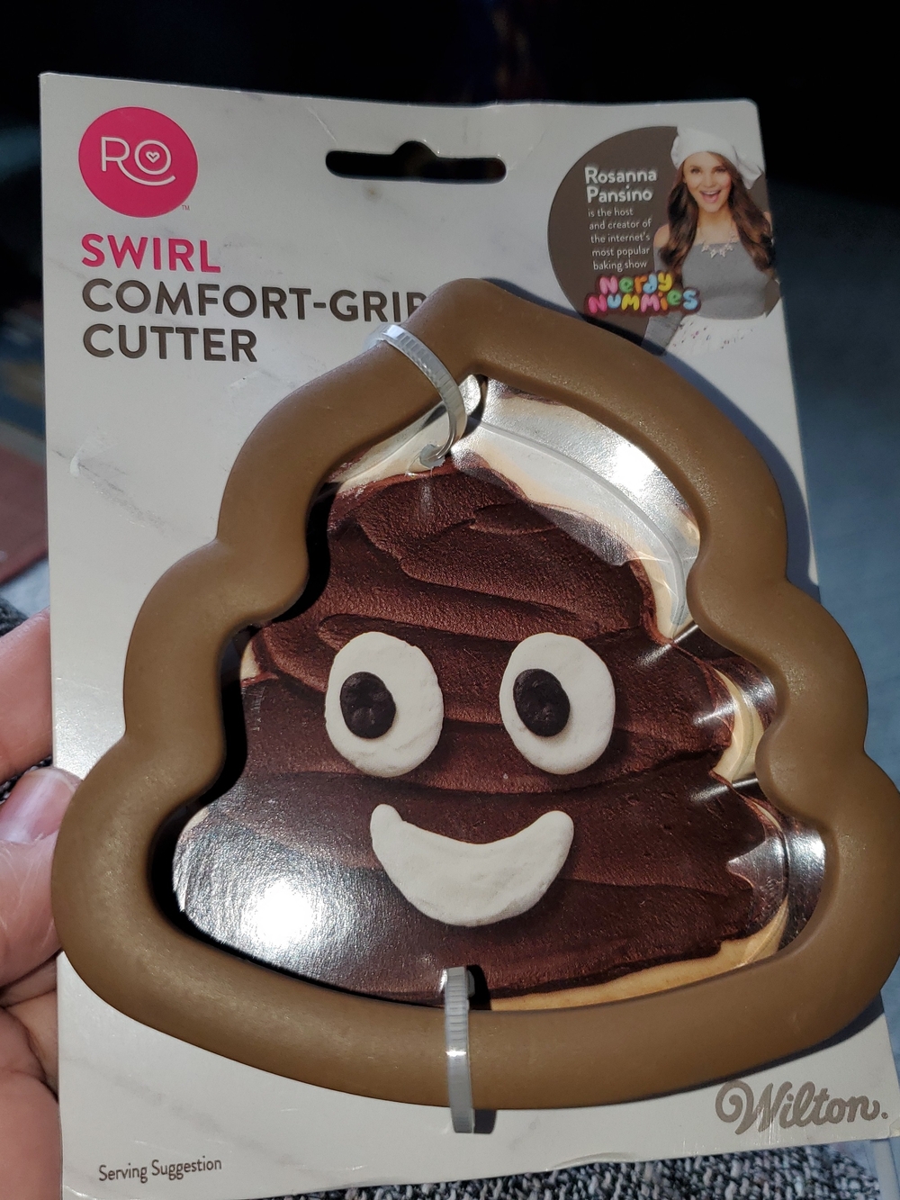Wilton Poop Emoji Swirl Cookie Cutter - Brown